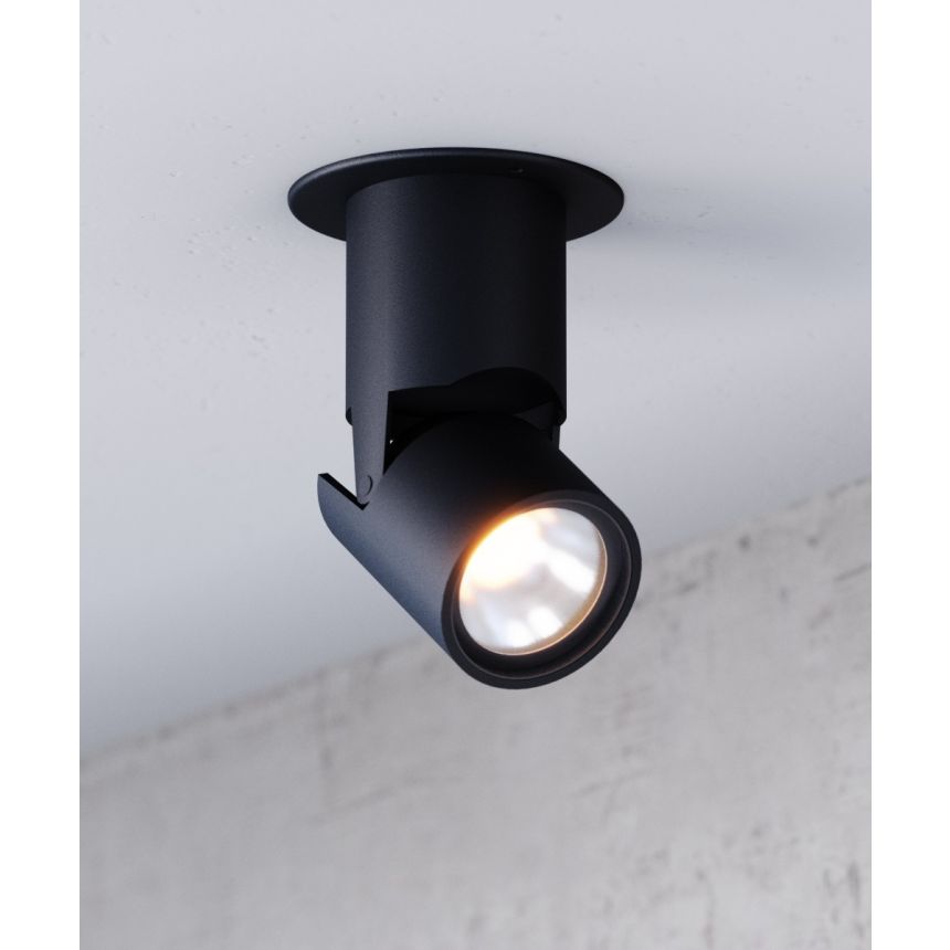 3.5"-Multi-Sized Architectural LED Monopoint Head shown in a Black finish.