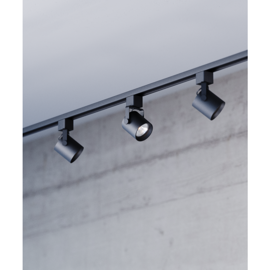 Alcon 13110-3 3-Light LED Track Lighting Kit shown in a Black finish.