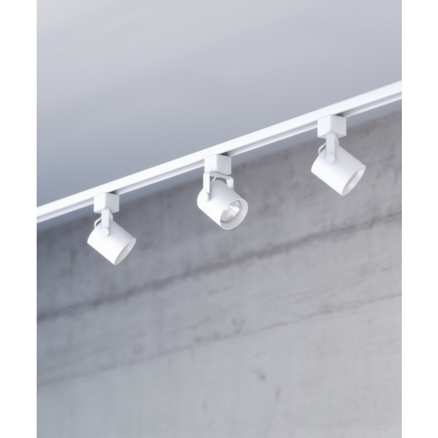 Alcon 13110-3 3-Light LED Track Lighting Kit shown in a White finish.