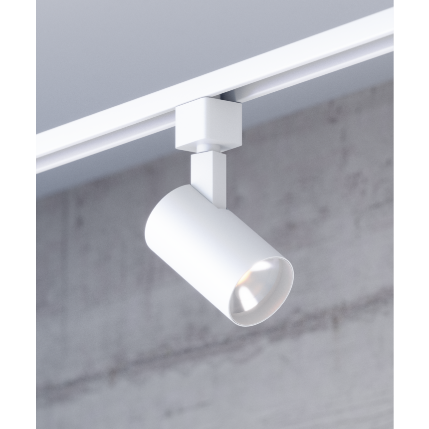 Alcon 13114 2.5-Inch Cylinder LED Track Light Head shown in a Black finish.