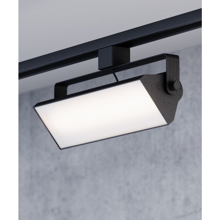 Alcon 13126-12 12-Inch Architectural LED Wall Wash Track Light shown in a Black finish.