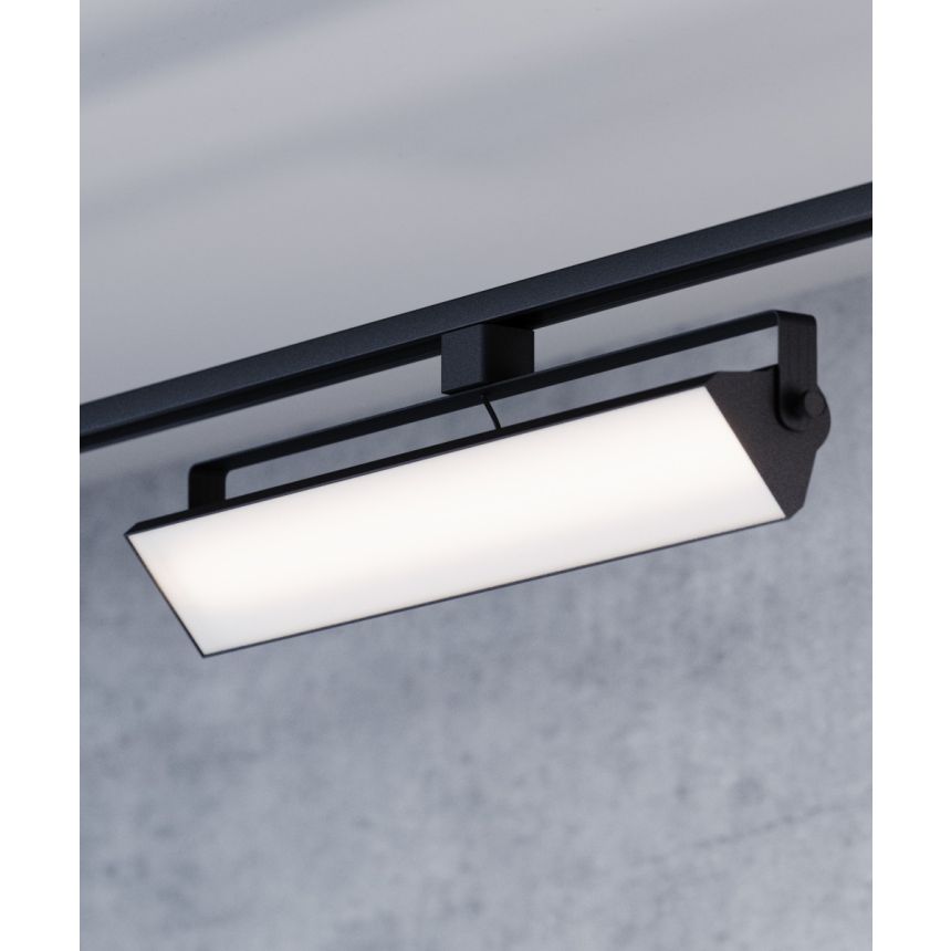 Alcon 13126-20 20-Inch Architectural LED Wall Wash Track Light shown in a Black finish.