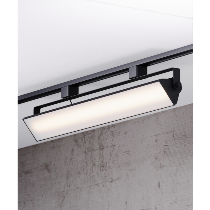 Alcon 13126-26 26-Inch Architectural LED Wall Wash Track Light shown in a Black finish.