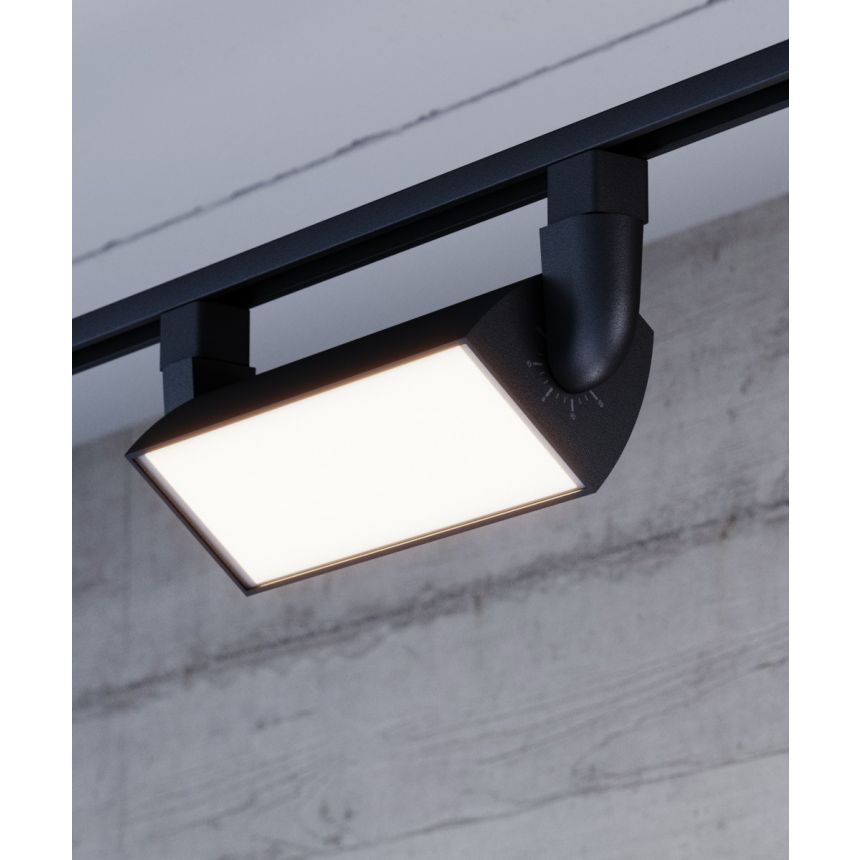 Alcon 13128-15 Black 15-Inch Architectural Wall Wash LED Track Light – 11" Length x 3.75" Width x 5" Height