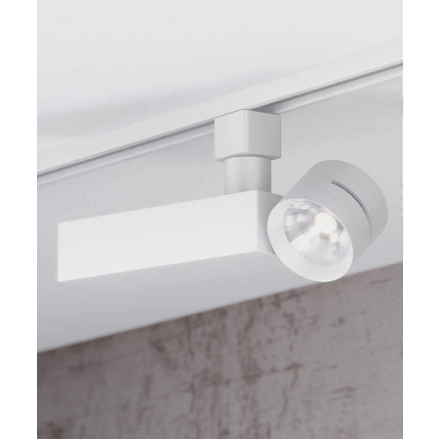 Alcon 13309 Architectural 2.5-Inch LED Track Light Head shown in a Black finish.