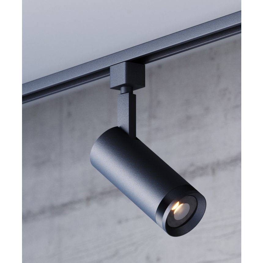 Alcon 13313 Black 2.7-Inch Adjustable Optics LED Track Light with CCT Selection – 9.5" Height x 6.25" Cylinder Length x 2.56" Cylinder Diameter