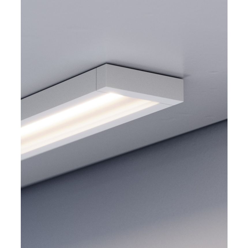 Alcon Lighting 14054-S LED slim surface light with a white finish.
