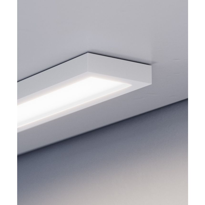 Alcon Lighting 14054-S LED slim surface light with a white finish.