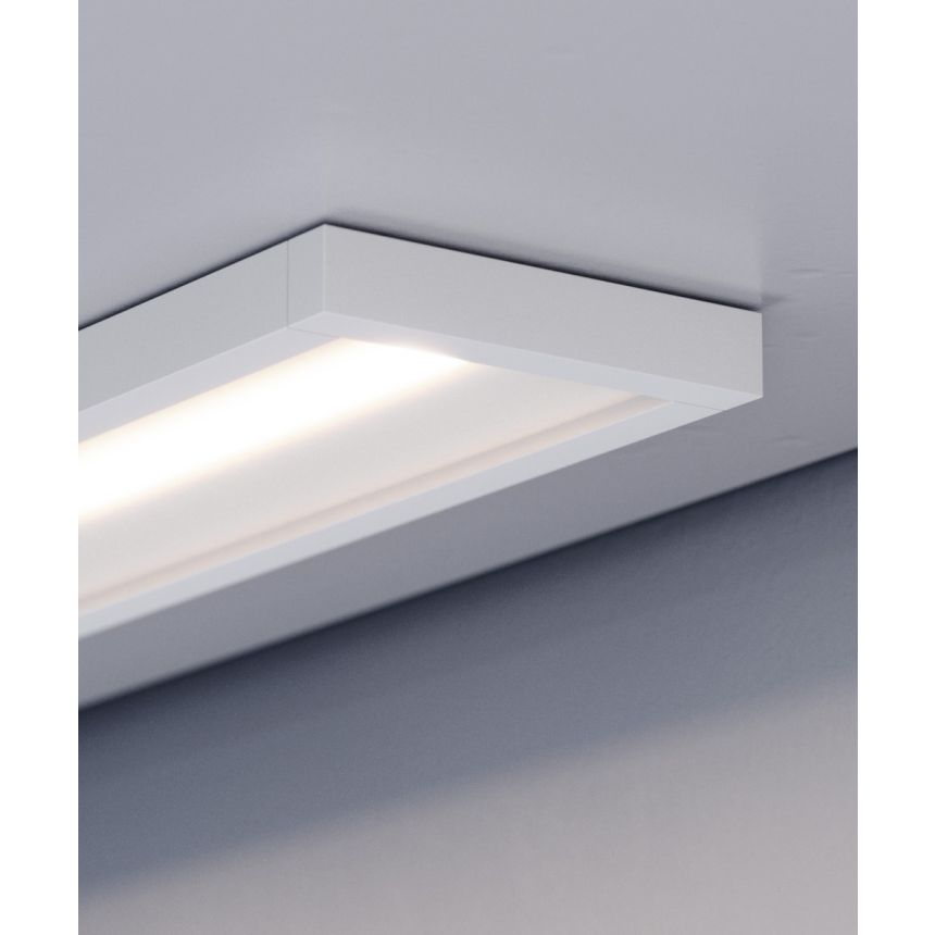 Alcon Lighting 14054-S-6 LED slim surface light with a white finish.