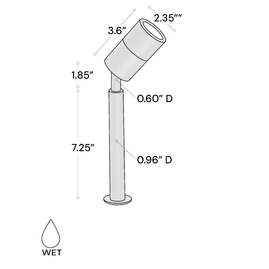 Stainless Steel Low-Voltage LED Landscape Directional Uplight