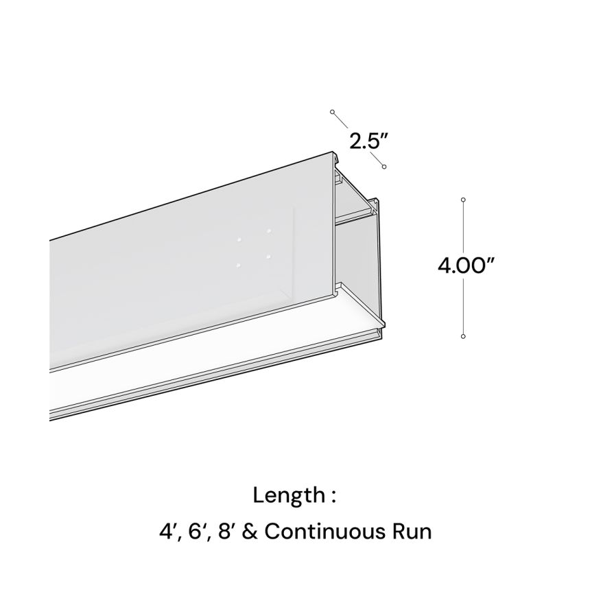2.5-Inch Linear Perimeter Wall Wash LED Recessed Light