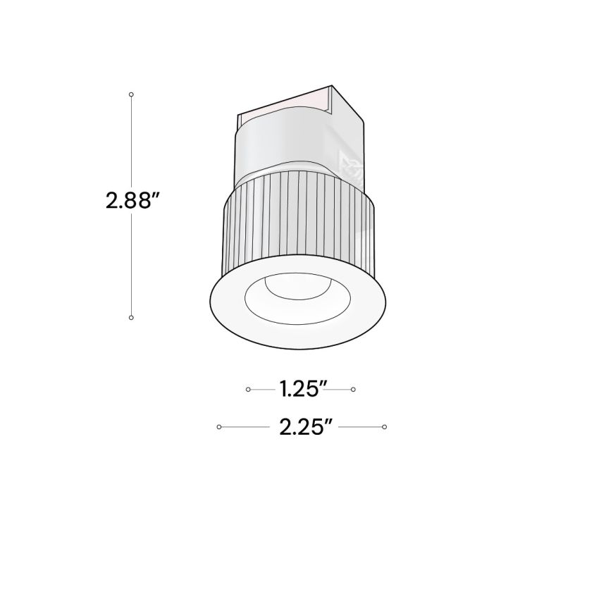 Alcon 14142-R-DIR Recessed Mini Round Fixed Outdoor Light shown in a Black finish
