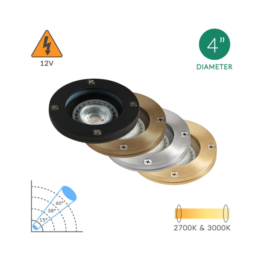 Alcon 9020 Low-Voltage 4-Inch In-Ground LED Well Light