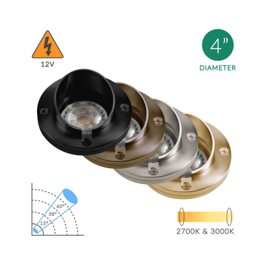 Alcon 9021 Low-Voltage 4-Inch In-Ground LED Well Light