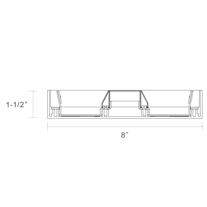 A Light L1 Allee Suspended LED Fluorescent Fixture