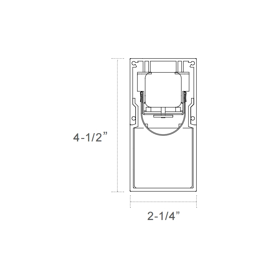 A Light O2 Allege Wall Mount LED Fluorescent Fixture