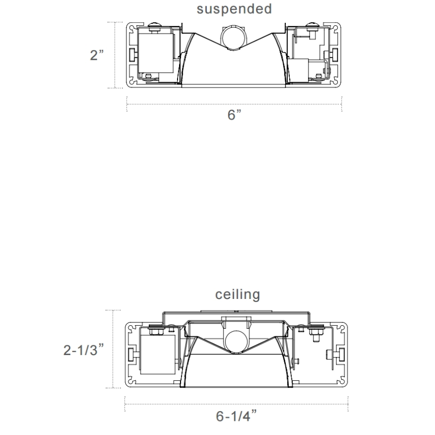 A Light A1 Arcature T5 Suspended Fluorescent Fixture