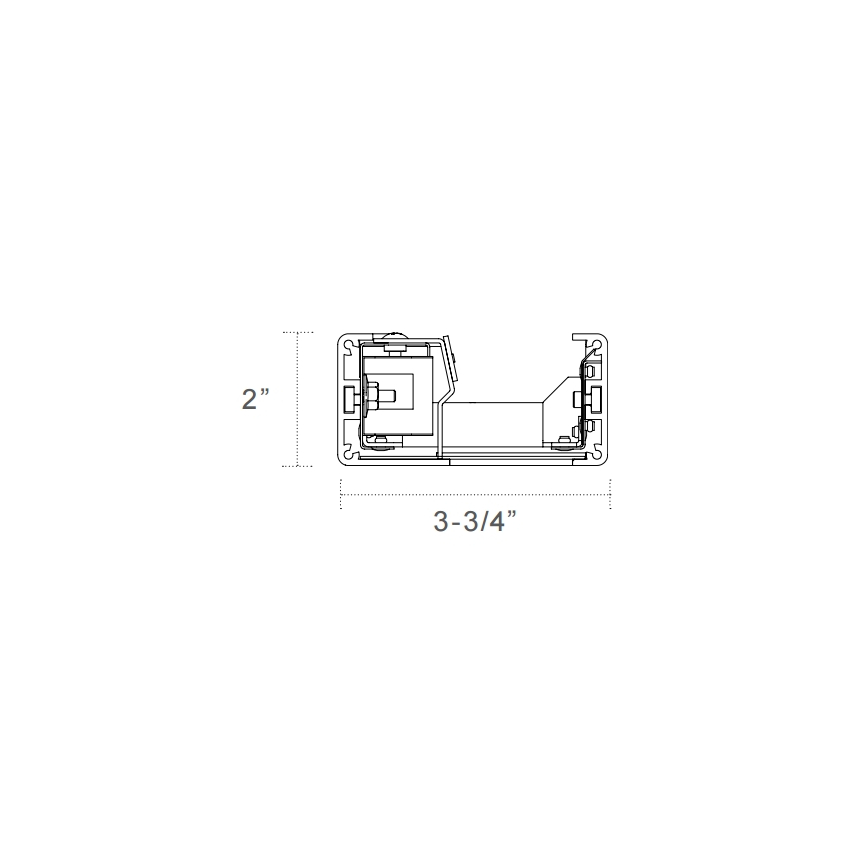 A Light A4 Arcature Wall Mount LED Fluorescent Fixture