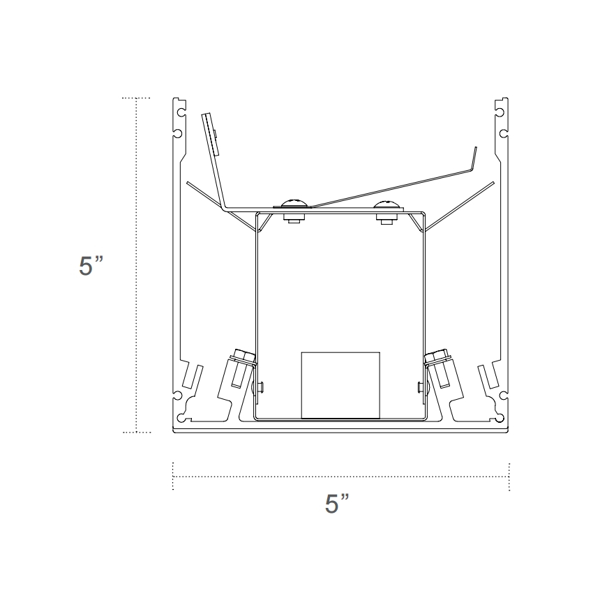 A Light G4 Architrave Wall Mount Indirect LED Fluorescent Fixture