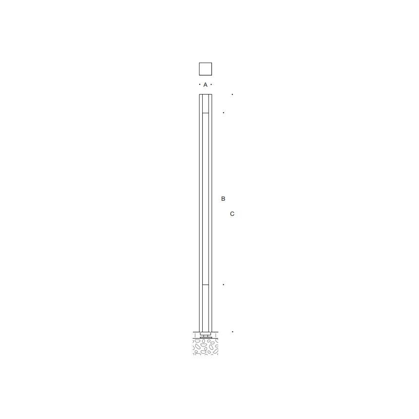 BEGA 7844LED / 8945MH / 8946MH Linear element - Square 