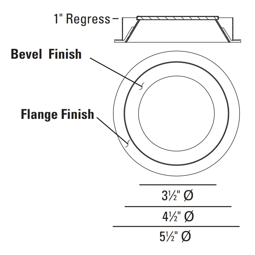 USAI Lighting 3231 Round BeveLED 2.1 Adjustable Downlight