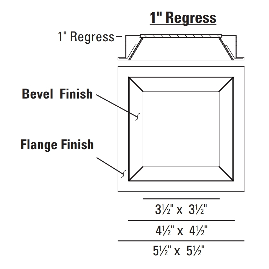 USAI Lighting 3131 Square BeveLED 2.1 Adjustable Downlight 