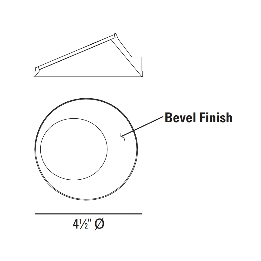 USAI Lighting 3021RT Round BeveLED 2.1 Retrofit Downlight 