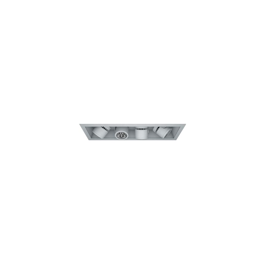 Cylindrix® III Mini C3MSR-4 Quad LED Recessed Lighting Multiple - 4 Light + Housing + Trim
