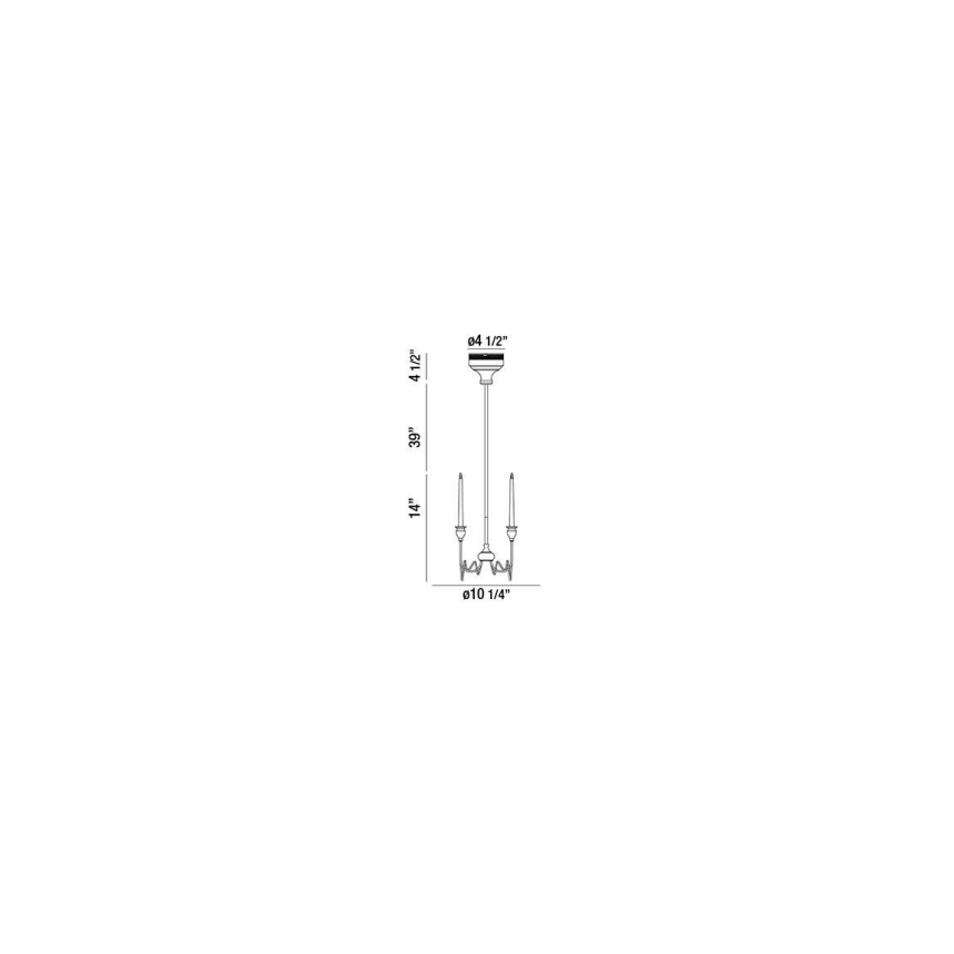 Eurofase Lighting CANDELA 3-LIGHT MNI CHANDELIER