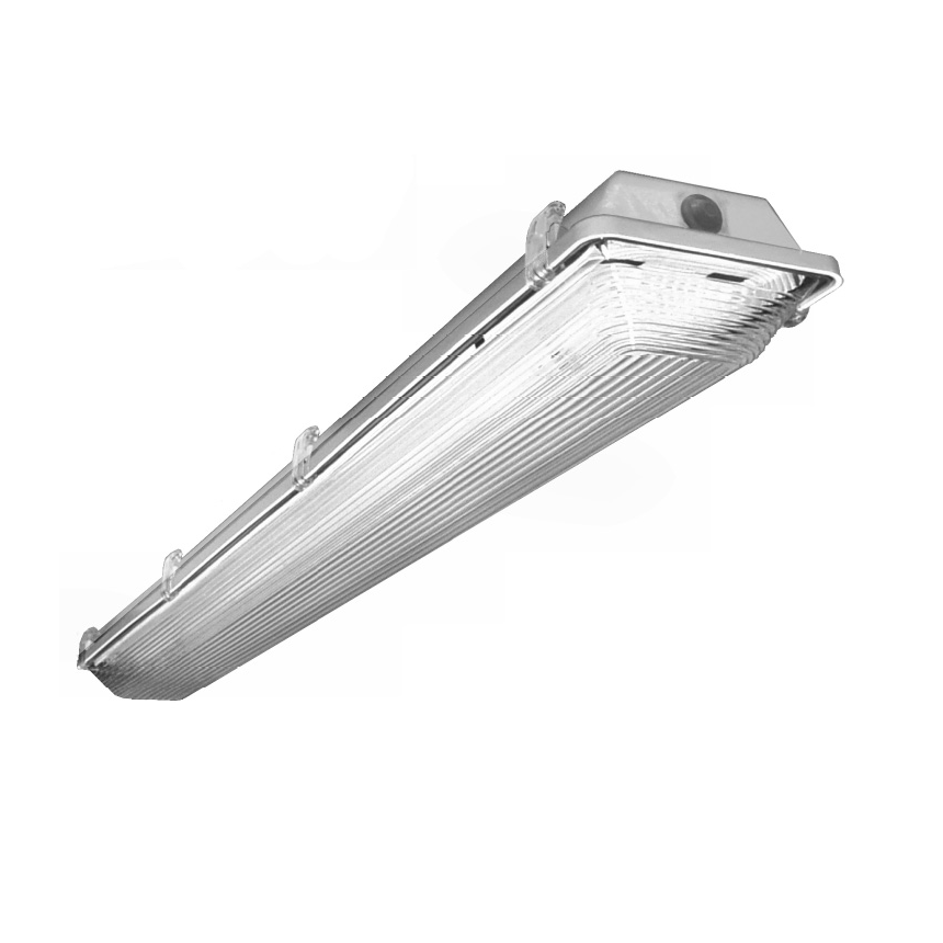 LA Lighting CIT200-2-8MT-DRRL-WL-4E5H-UNV Series 8 Foot Miniature Bi-Pin T5 Tandem Fluorescent Vapor Tight Luminaire - Wet Location