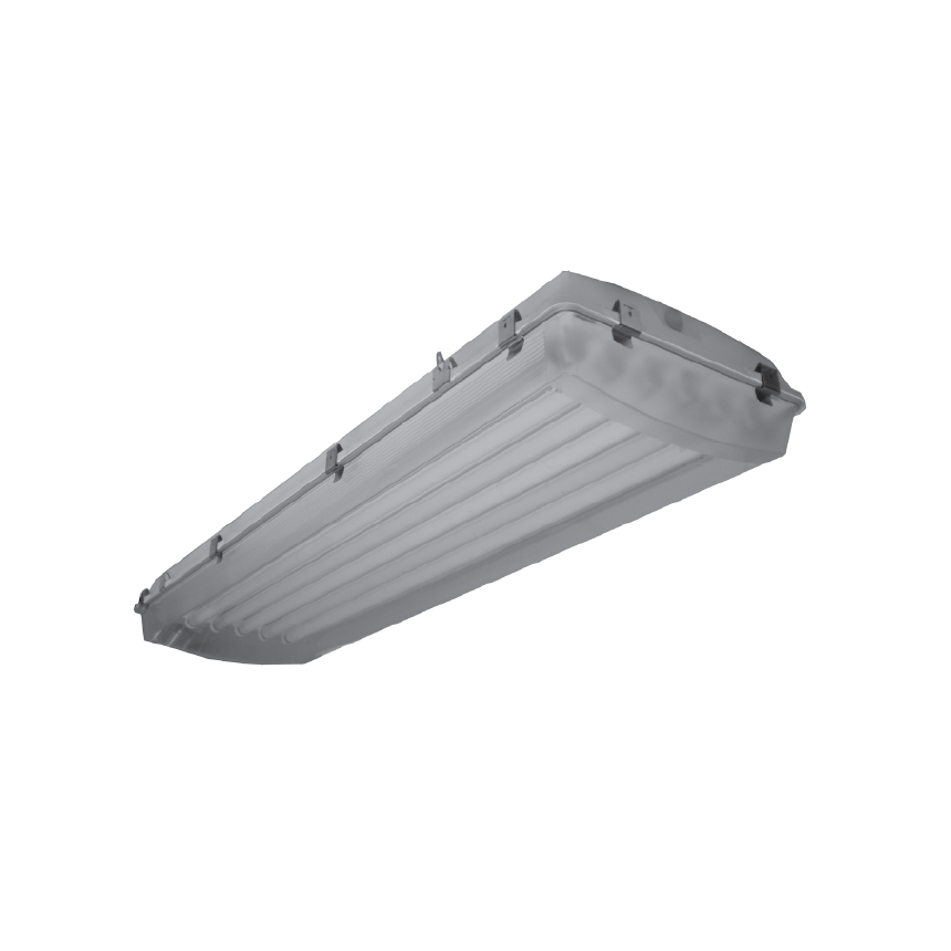 LA Lighting CIT400-4-4M-DRCA-WL-4E5H-UNV Series 17,393 Lumens 4 Foot Miniature Bi-Pin T5 Fluorescent Vapor Tight Luminaire - Wet Location