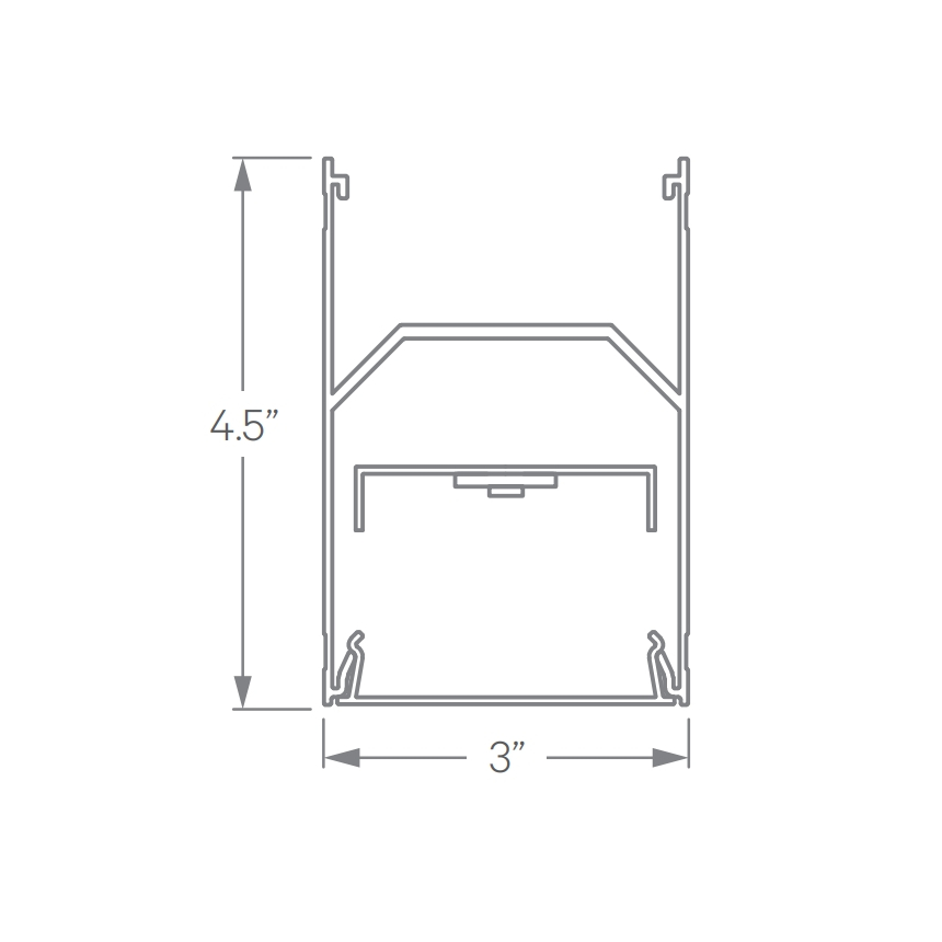 Coronet LS3 Series LED Direct/Indirect Linear Suspended Light