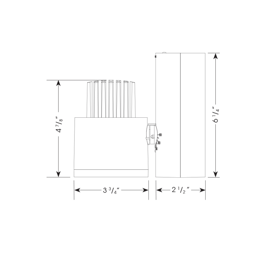 Amerlux C2TV-G2-34-LED Cylindrix® II Vertical Gen 2 34w LED Track Light  - Ideal for LED Gallery Lighting or Retail Track Lighting Applications