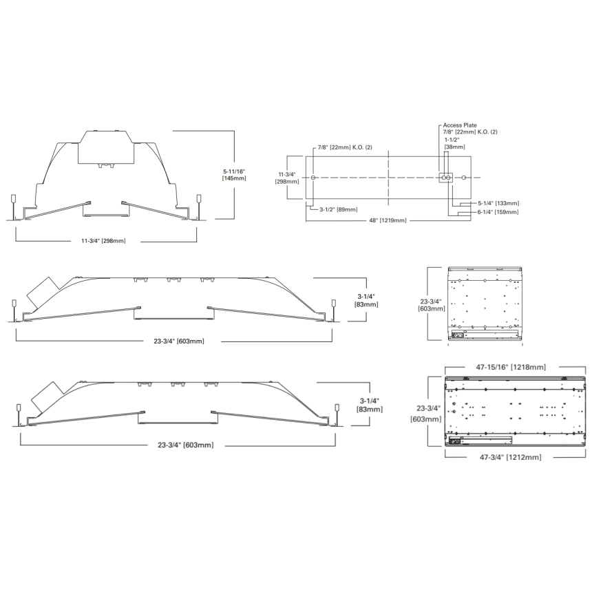 Corelite D3X Architectural LED Recessed Light Troffer