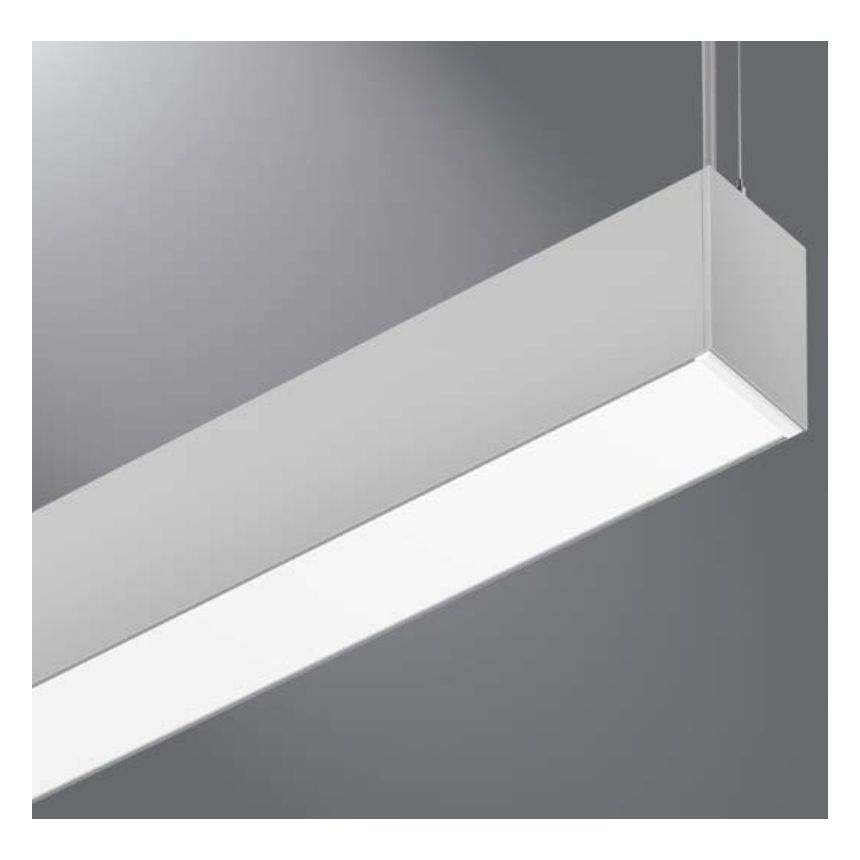 Cooper S124 Define 4 LED Linear Suspended Pendant Direct Fixture