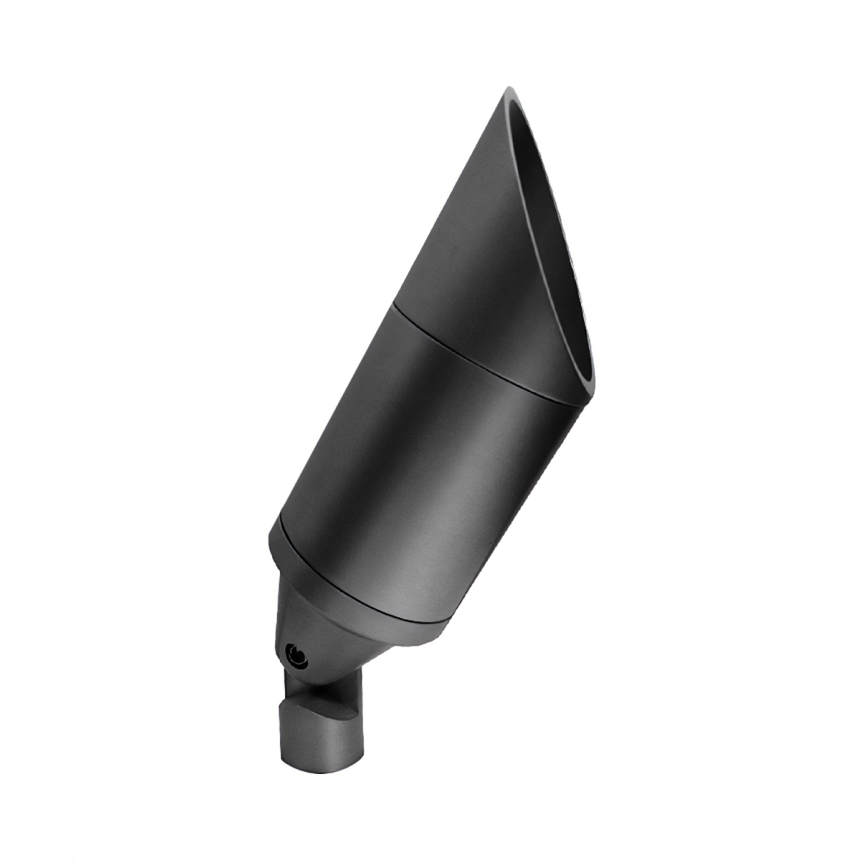 Solid Aluminum Landscape LED Uplight with Shroud