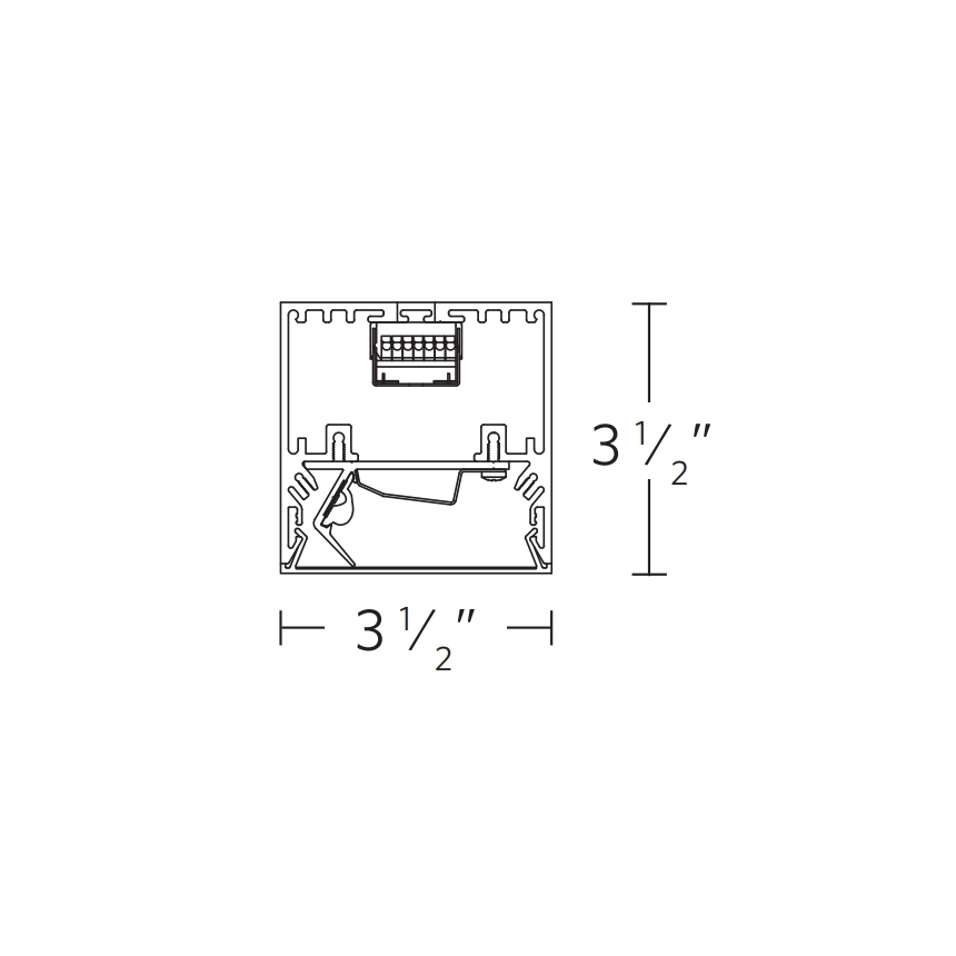 Peerless Lighting Square Wall-Wash LED Light Fixture