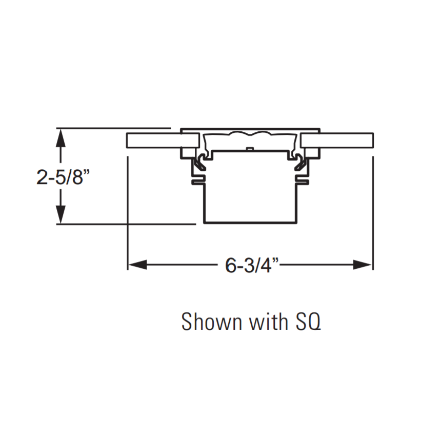 HE Williams SIA2 Square LED 8 Foot Architectural Linear Pendant Light Fixture - White