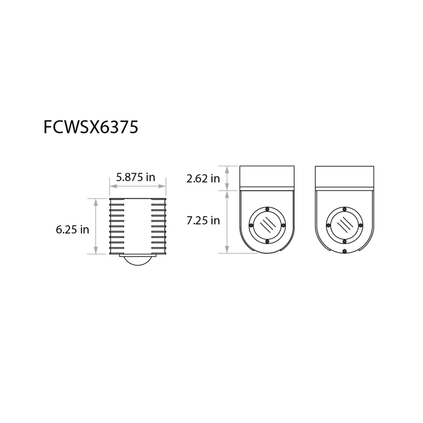 FC Lighting FCWSX6375 LED Marine Grade Downlight - Outdoor Rated