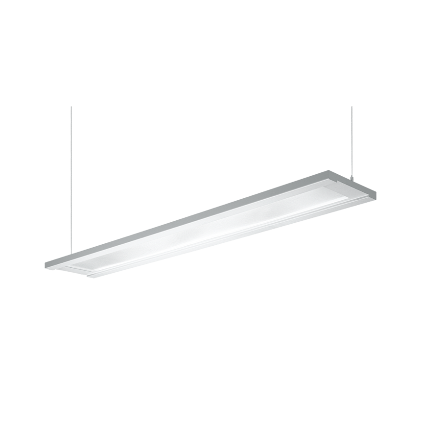 H.E. Williams FP4-8 Step-Up Luminous Flat Panel Fluorescent Suspended Light Fixture - 8 FT