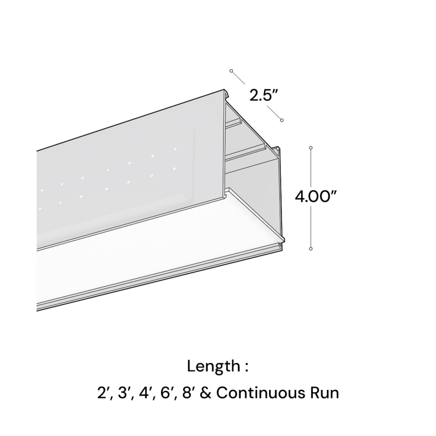 2.5-Inch Linear Perimeter Wall Wash LED Recessed Light