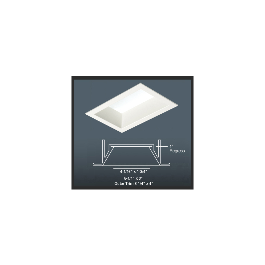 USA Illumination 9350 Halogen MR16 GU5.3 Trimless New Construction Recessed Downlight 