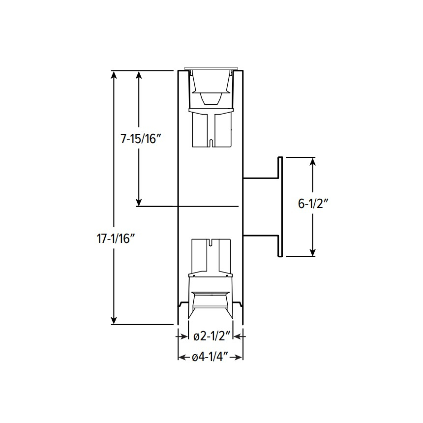 H.E. Williams 4CRDI LED 4 Inch Direct / Indirect Wall Mount Cylinder