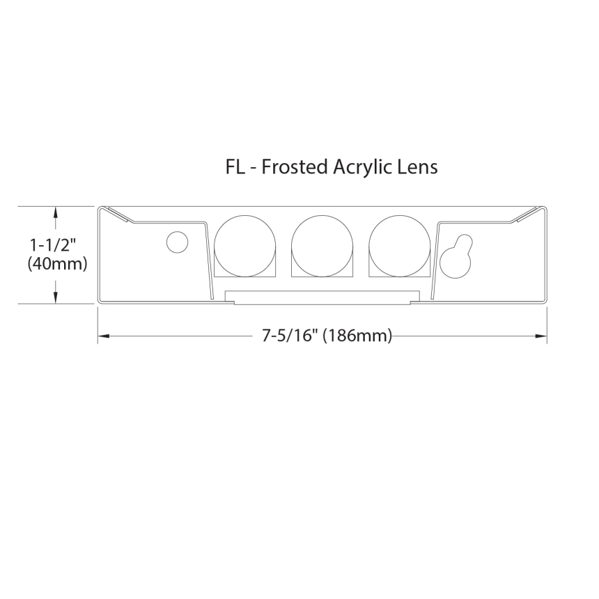 LSI Industries HRZ-8-FL LiniArc Horizon Housing Frosted Acrylic Lens Fluorescent Suspended Light Fixture - Direct/Indirect - 8 FT