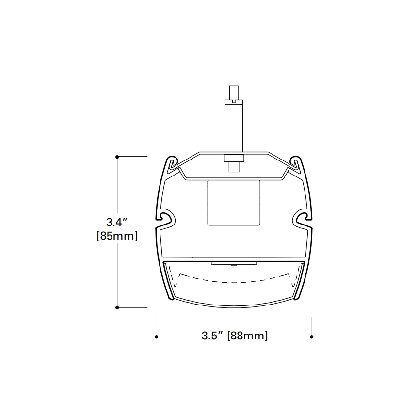 Corelite Hugo HGL Suspended LED Linear Pendant
