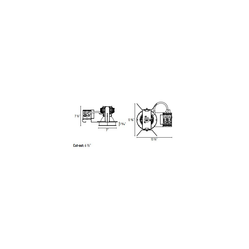 Intense Lighting SS6G2 6" LED downlights Light + Trim + Housing