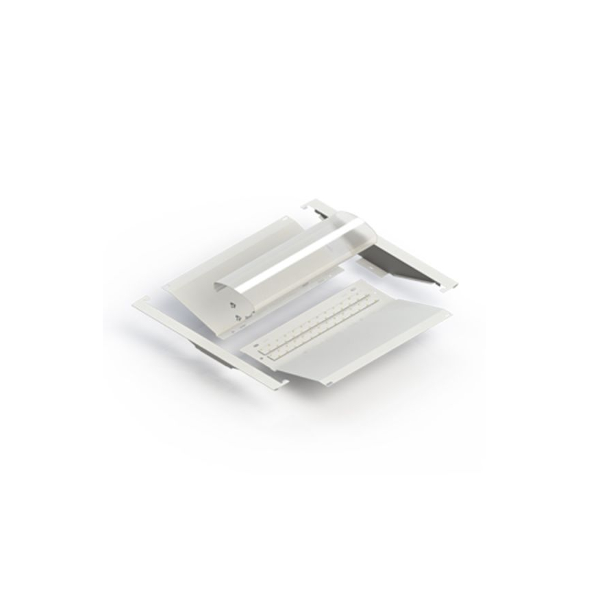 Alphalite IRT-22L Infinity Retrofit Kit 2x2 Foot 25W Architectural LED Troffer with Center Diffuser