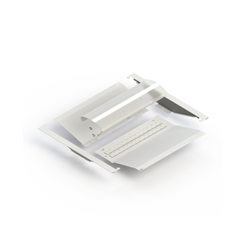 Alphalite IRT-24L Infinity Retrofit Kit 2x4 Foot 38W Architectural LED Troffer with Center Diffuser