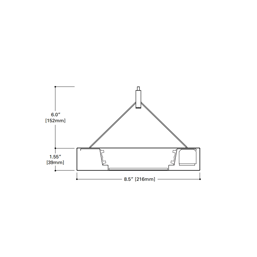 Corelite JAYLUM J3 LED Suspended Direct/Indirect Linear Fixture