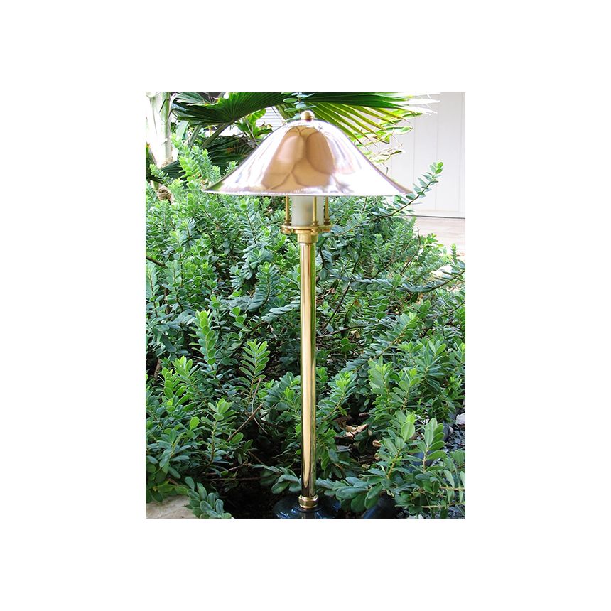 Beachside Lighting L-003 L-Series Curved Shade Pathlight